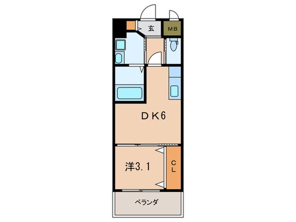 ギャラン竪町の物件間取画像